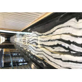 Panda White Marble Stone mit schwarzen Adern